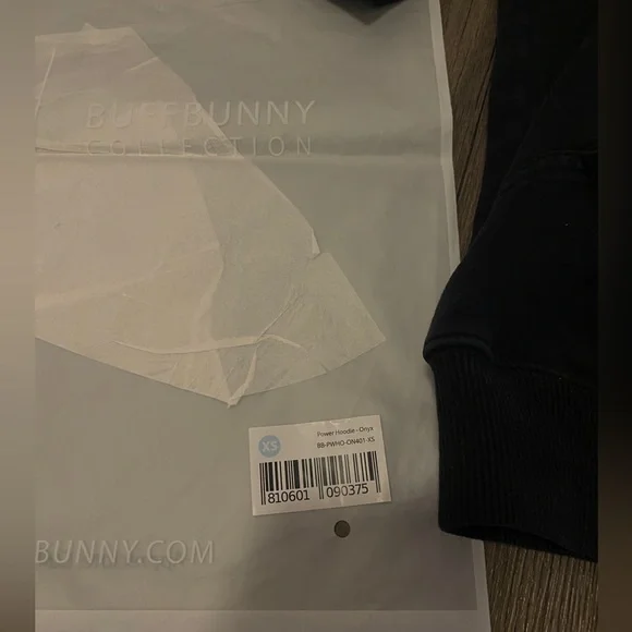 BuffBunny Power Hoodie Onyx Black XS - Picture 8 of 9